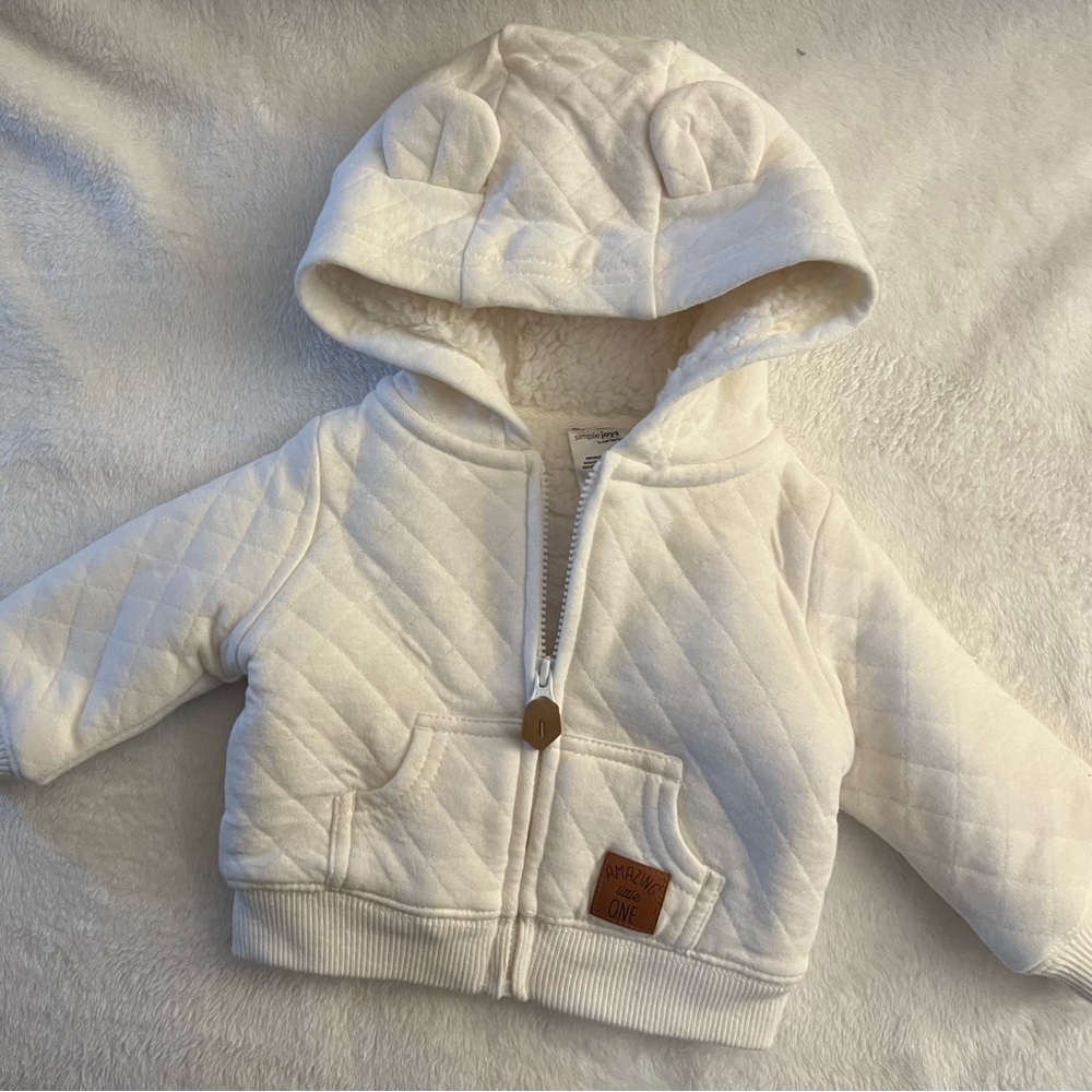 Baby neutral hoodie